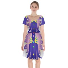 Short Sleeve Bardot Dress 