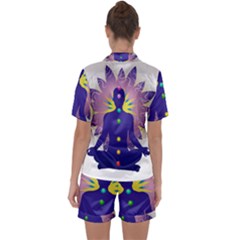Satin Short Sleeve Pajamas Set 