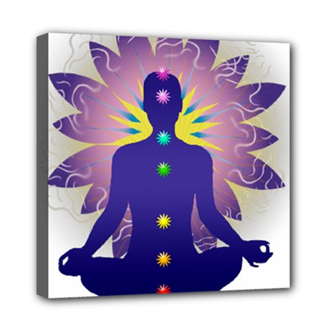 Chakra Mini Canvas 8  x 8  (Stretched) from ArtsNow.com