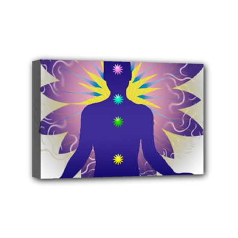 Chakra Mini Canvas 6  x 4  (Stretched) from ArtsNow.com