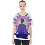 Chakra V-Neck Dolman Drape Top