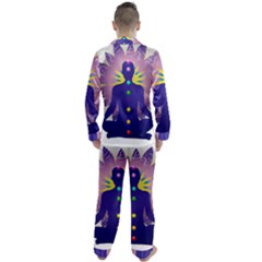 Men s Long Sleeve Satin Pajamas Set 
