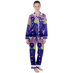 Women s Long Sleeve Satin Pajamas Set 