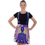 Chakra Velvet Suspender Skater Skirt