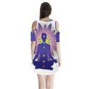 Shoulder Cutout Velvet One Piece 