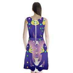 Sleeveless Waist Tie Chiffon Dress 