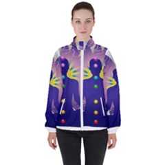 Women s High Neck Windbreaker 