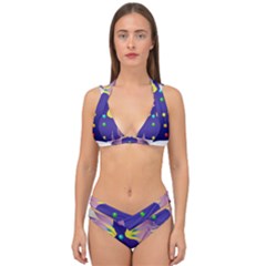 Double Strap Halter Bikini Set 