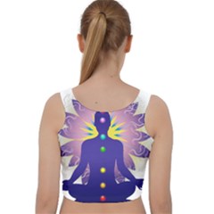 Velvet Racer Back Crop Top 