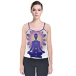 Chakra Velvet Spaghetti Strap Top