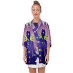 Chakra Half Sleeve Chiffon Kimono