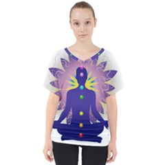 V-Neck Dolman Drape Top 