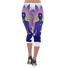 Lightweight Velour Capri Leggings  