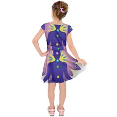 Kids  Short Sleeve Dress 