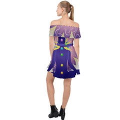 Off Shoulder Chiffon Dress 