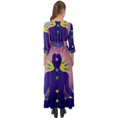 Button Up Boho Maxi Dress 