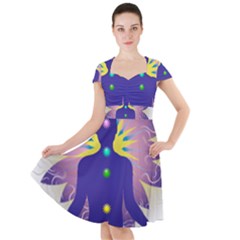 Cap Sleeve Midi Dress 