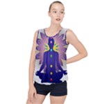 Chakra Bubble Hem Chiffon Tank Top