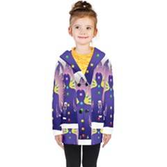 Kids  Double Breasted Button Coat 