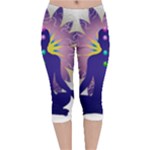 Chakra Velvet Capri Leggings 