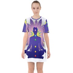 Sixties Short Sleeve Mini Dress 