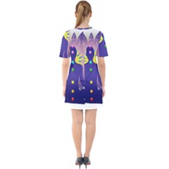 Sixties Short Sleeve Mini Dress 