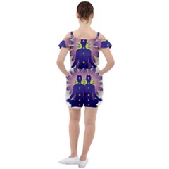 Ruffle Cut Out Chiffon Playsuit 
