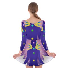 Long Sleeve Velvet Skater Dress 