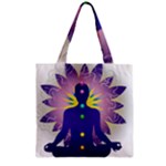 Chakra Design Zipper Grocery Tote Bag