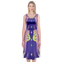 Chakra Midi Sleeveless Dress from ArtsNow.com