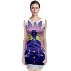 Classic Sleeveless Midi Dress 