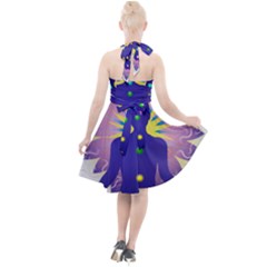Halter Party Swing Dress  