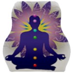 Chakra Car Seat Velour Cushion 