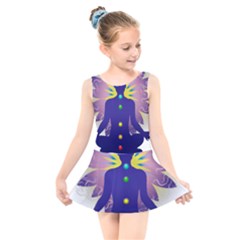 Kids  Skater Dress Swimsuit 