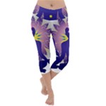 Chakra Lightweight Velour Capri Yoga Leggings