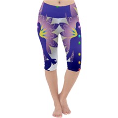 Lightweight Velour Cropped Yoga Leggings 
