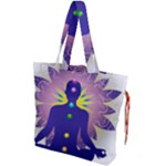 Chakra Design Drawstring Tote Bag