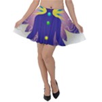 Chakra Velvet Skater Skirt
