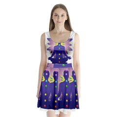 Split Back Mini Dress  