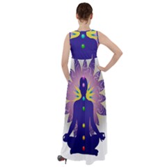 Empire Waist Velour Maxi Dress 