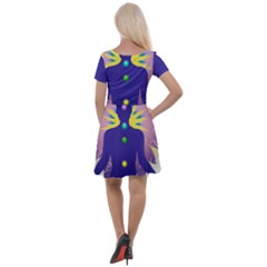 Cap Sleeve Velour Dress  