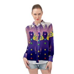 Long Sleeve Chiffon Shirt 