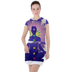Drawstring Hooded Dress 