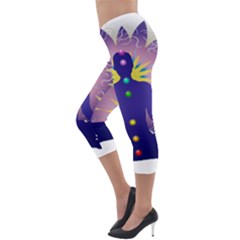 Lightweight Velour Capri Leggings  