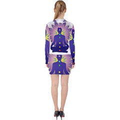 V-neck Bodycon Long Sleeve Dress 
