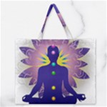 Chakra Design Zipper Large Tote Bag
