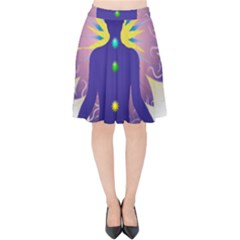 Velvet High Waist Skirt 