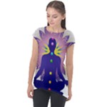 Chakra Cap Sleeve High Low Top