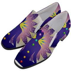 Women Slip On Heel Loafers 