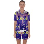Chakra Satin Short Sleeve Pyjamas Set